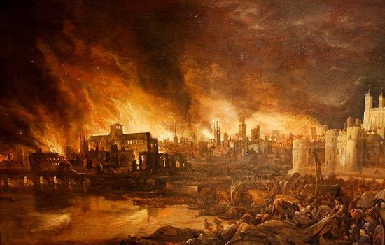 Каков был положительный эффект Великого лондонского пожара ?